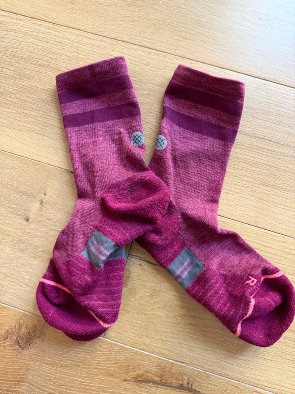 Stance Women’s Performance Crew Socks - Berry - Picture 2 of 2